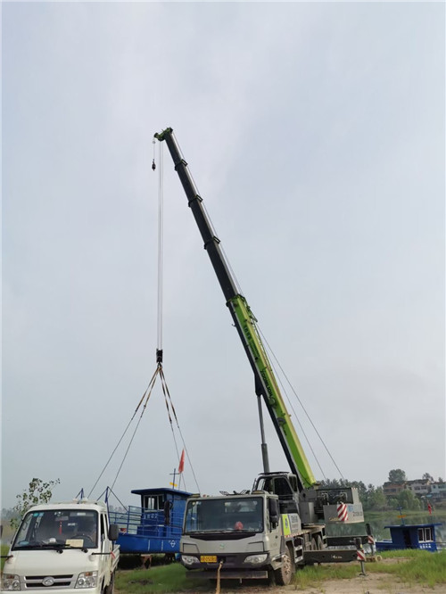 辽中区桥梁建设吊装案例